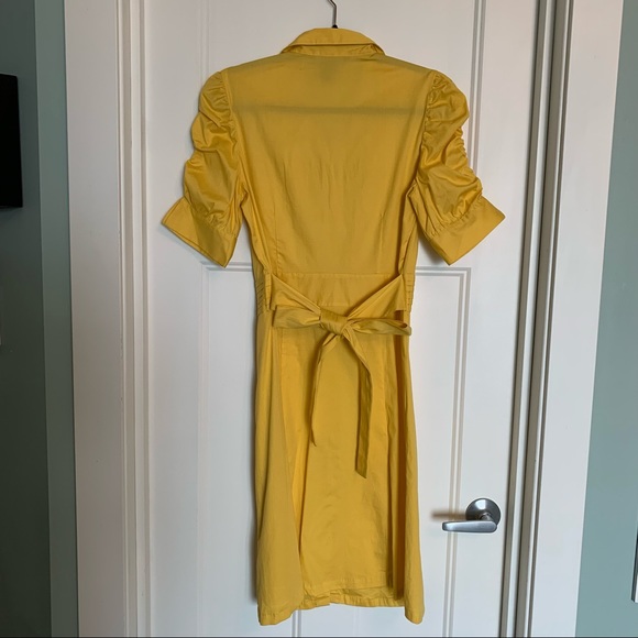 BNWOT Vintage Antilia Femme Yellow Tuxedo Dress - Picture 4 of 13